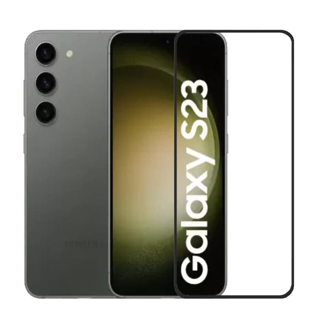 TG® Tempered Glass for SAMSUNG Galaxy S23 5G Screen guard Full HD Quality Edge to Edge Coverage (BLACK) (Pack of 1)