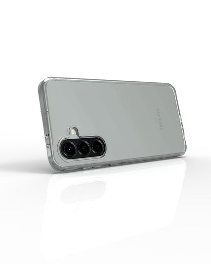 Back Cover Soft Case for Samsung Galaxy M56 5G | Best Camera Protection | Inbuilt Dust Plugs & Anti-Slip Grip | Ultra Clear Slim Back Cover Case for Samsung M56 5G (Silicone, Transparent)