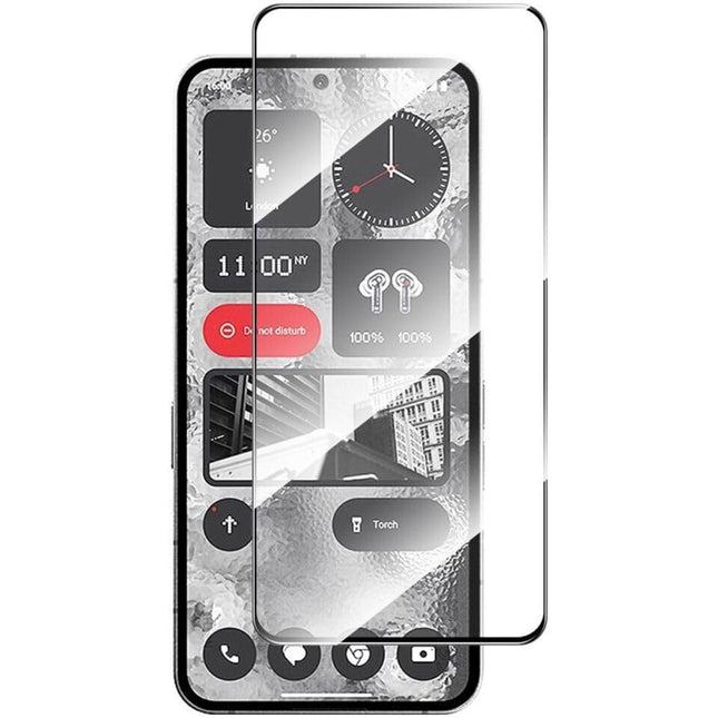 TEKOGEAR® Tempered Glass for Nothing Phone 3 Tempered Glass Screen Protector Guard (Black) Full Screen Coverage Nothing Phone 3 Glass Guard