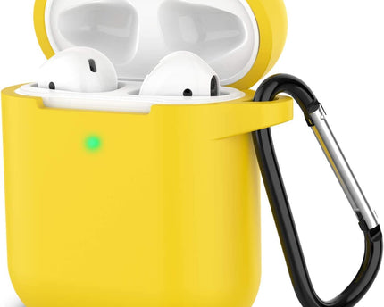 Silicone Soft Case Cover with Keychain for AirPods