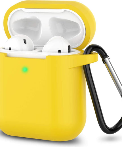 Silicone Soft Case Cover with Keychain for AirPods