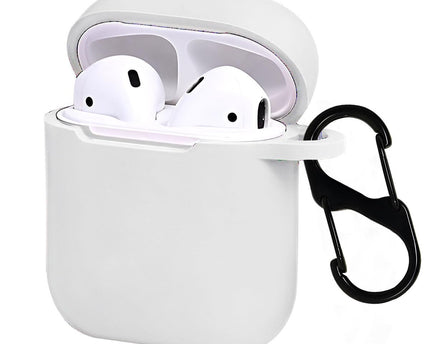 Silicone Soft Case Cover with Keychain for AirPods