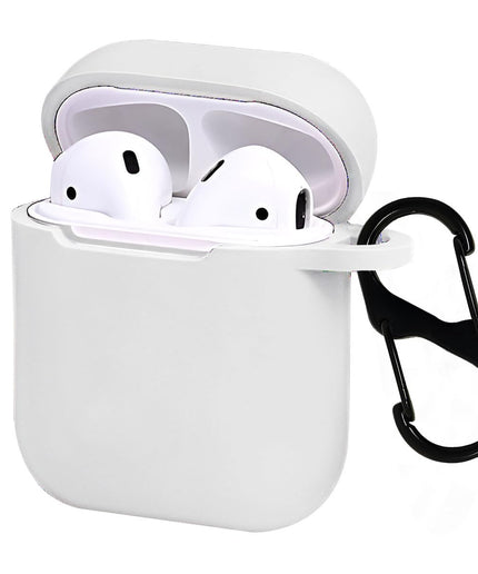 Silicone Soft Case Cover with Keychain for AirPods