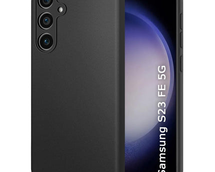 Samsung Galaxy S23 FE 5G | Slim Fit Protective Design | Ultra Matte Finish | Camera Protection Bump | Soft Silicon Back Cover Case for Samsung S23 FE 5G (Black)