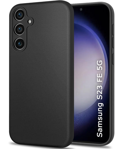 Samsung Galaxy S23 FE 5G | Slim Fit Protective Design | Ultra Matte Finish | Camera Protection Bump | Soft Silicon Back Cover Case for Samsung S23 FE 5G (Black)