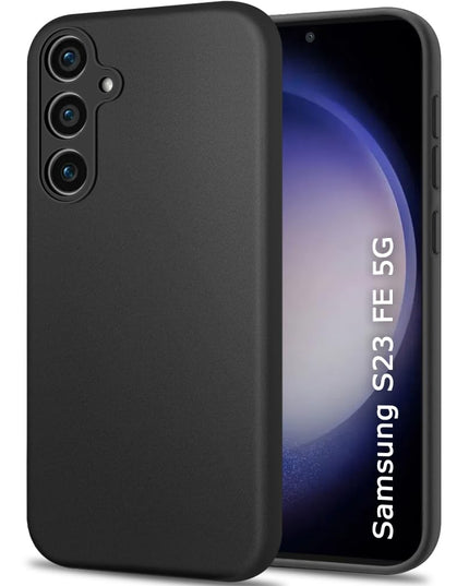 Samsung Galaxy S23 FE 5G | Slim Fit Protective Design | Ultra Matte Finish | Camera Protection Bump | Soft Silicon Back Cover Case for Samsung S23 FE 5G (Black)