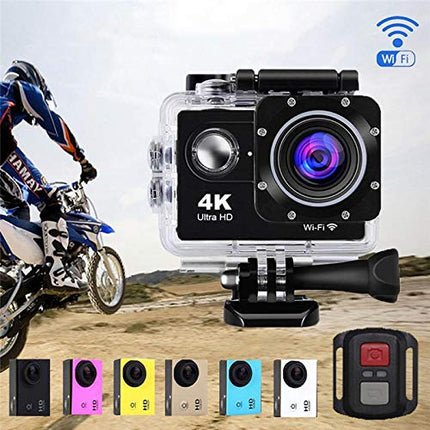 Teko 4K Action Camera Ultra HD 170D Wide Angel Go Waterproof Pro Sports Video 1080 Camera, Dual 2 Inch LCD 16 MP Image Sensor 170 Wide-Angle Lens (1.5 Year Replacement Warranty)
