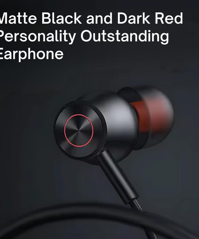 ModishOmbre UNI C Earphones | Deep Bass, USB-C Wired Earbuds | Premium Comfort Fit, in-Line Microphone for Clear Calls | Universal Compatibility