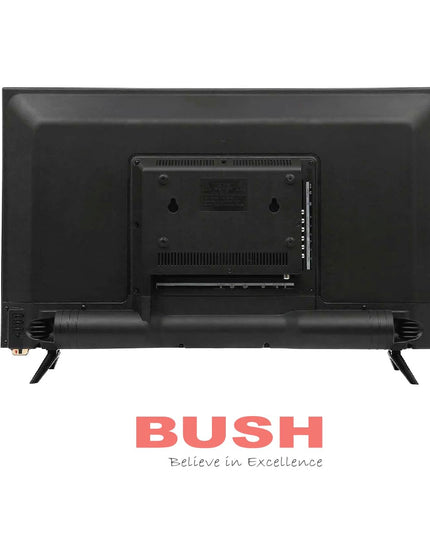 BUSH LED TV (80 cm) 32 Inch HD Ready Android Smart TV with Surround Dolby Sound, Hot Keys in Remote, Frameless Series (Black)