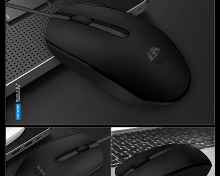HP M10 Wired USB Mouse with 3 Buttons High Definition 1000DPI Optical Tracking and Ambidextrous Design