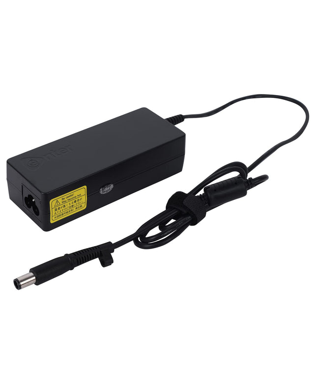 Enter Bis Certified 90W, 19.5V/4.62A, 3 Pin High-Efficiency Ac Laptop Charger/Adapter for Dell Laptops (Without Power Cord),Black