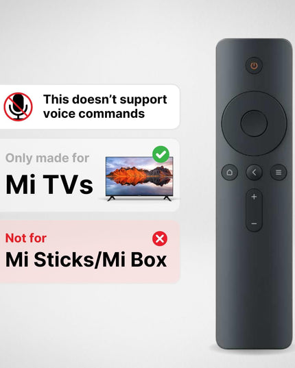 Universal Mi Remote (Non-Voice) – for Mi & Redmi Smart LED TVs – Durable and Easy to Use