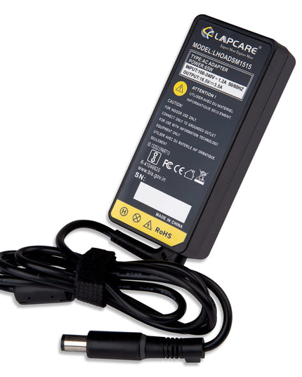 Enter BIS Certified 65W, 18.5V/3.5A, 3 Pin High-Efficiency AC Laptop Charger/Adapter for HP Laptops (Without Power Cord)