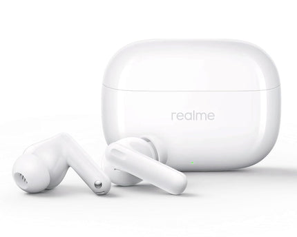 realme Buds T310 Truly Wireless in Ear Earbuds with 46dB Hybrid ANC, 360° Spatial Audio, 12.4mm Dynamic Bass Driver, Upto 40Hrs Battery and Fast Charging (Agile White)