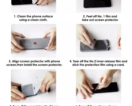 Unbreakable Screen Protector Hydrogel Membrane Compatible with Samsung Galaxy Z Flip 3 Covers Front and Back Screen | Edge to Edge Coverage with Easy Installation Kit (Clear)