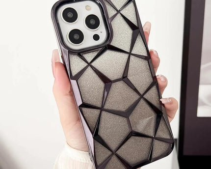 Colourfull Diamond Cut Pattern Back Cover for Apple iPhone Soft Silicon with Slim Fit Compatible with Apple iPhone