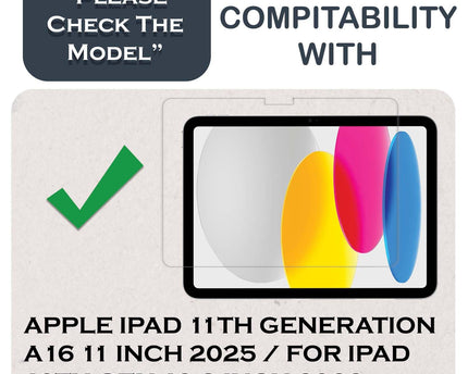 TG Tempered Glass Screen Guard for Apple iPad 11th Generation A16 11 inch 2025 / For iPad 10th Gen 10.9 inch 2022 (with Easy Installation Kit) (Pack of 1)