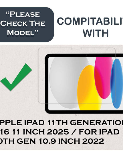 HC Tempered Glass Screen Guard for Apple iPad 11th Generation A16 11 inch 2025 / For iPad 10th Gen 10.9 inch 2022 (with Easy Installation Kit) (Pack of 1)