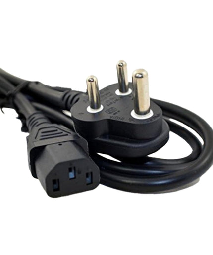 TGG, India Plug IEC Computer Mains Power Cable Cord for 3 Pin Power Cable for PC, 650W for Desktop, Monitor, SMPS and Printer, Power Supply, TV (1.8 Meter)