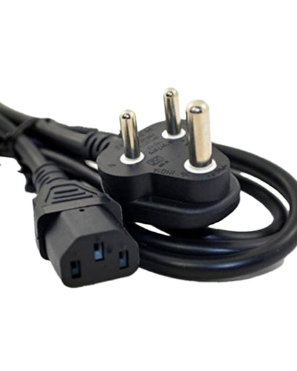 TGG, India Plug IEC Computer Mains Power Cable Cord for 3 Pin Power Cable for PC, 650W for Desktop, Monitor, SMPS and Printer, Power Supply, TV (1.8 Meter)