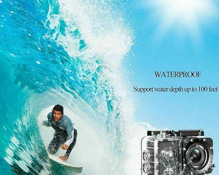 Teko 4K Action Camera Ultra HD 170D Wide Angel Go Waterproof Pro Sports Video 1080 Camera, Dual 2 Inch LCD 16 MP Image Sensor 170 Wide-Angle Lens (1.5 Year Replacement Warranty)