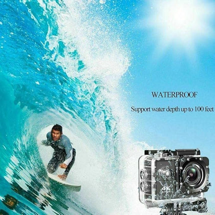 Teko 4K Action Camera Ultra HD 170D Wide Angel Go Waterproof Pro Sports Video 1080 Camera, Dual 2 Inch LCD 16 MP Image Sensor 170 Wide-Angle Lens (1.5 Year Replacement Warranty)