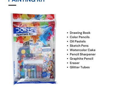 DOMS Painting Kit Gifting Range for Kids Art Strokes Kit, Multicolor