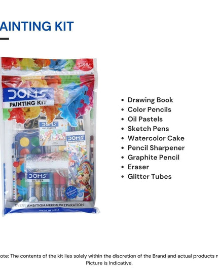 DOMS Painting Kit Gifting Range for Kids Art Strokes Kit, Multicolor