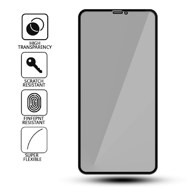 Privacy Tempered Glass Screen Protector for iPhone 12 and iPhone 12 Pro (6.1 Inch) With Installation Kit | Edge to Edge Coverage | Black