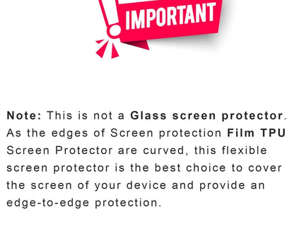 Unbreakable Screen Protector Hydrogel Membrane Compatible with Samsung Galaxy Z Flip 3 Covers Front and Back Screen | Edge to Edge Coverage with Easy Installation Kit (Clear)