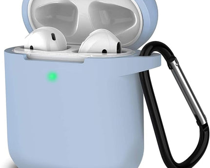 Silicone Soft Case Cover with Keychain for AirPods