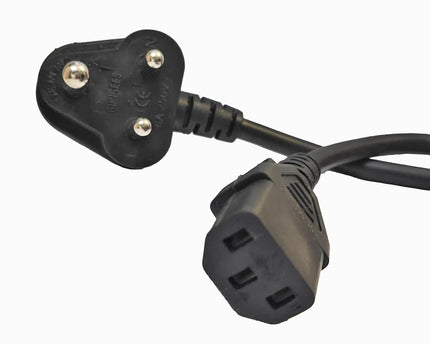 TGG, India Plug IEC Computer Mains Power Cable Cord for 3 Pin Power Cable for PC, 650W for Desktop, Monitor, SMPS and Printer, Power Supply, TV (1.8 Meter)