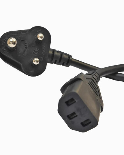 TGG, India Plug IEC Computer Mains Power Cable Cord for 3 Pin Power Cable for PC, 650W for Desktop, Monitor, SMPS and Printer, Power Supply, TV (1.8 Meter)