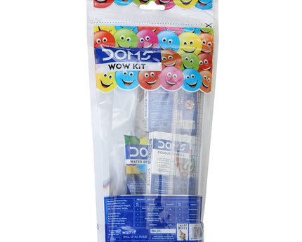 Doms Plastic Wow Craft Kit | Perfect Value Pack | Kit for Creative Minds | Gifting Range for Kids | Combination of 7 Stationery Items, Multicolor