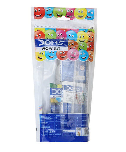 Doms Plastic Wow Craft Kit | Perfect Value Pack | Kit for Creative Minds | Gifting Range for Kids | Combination of 7 Stationery Items, Multicolor