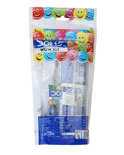 Doms Plastic Wow Craft Kit | Perfect Value Pack | Kit for Creative Minds | Gifting Range for Kids | Combination of 7 Stationery Items, Multicolor