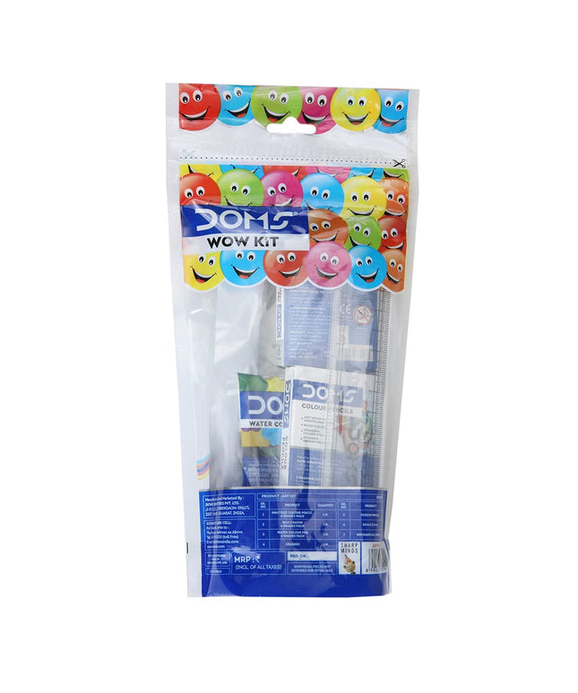 Doms Plastic Wow Craft Kit | Perfect Value Pack | Kit for Creative Minds | Gifting Range for Kids | Combination of 7 Stationery Items, Multicolor