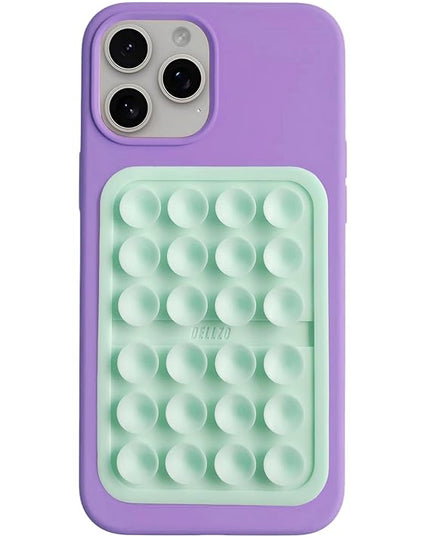 Phone Case Sticker Grip Silicone Holder Mount for Hands-Free Mobile Accessory Holder Grip, Video Phone Accessory Compatible Mirror, Shower