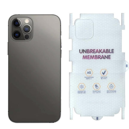 TEKO GEAR Back Screen Protector for iPhone 15 Pro Max Unbreakable Membrane Scratch Guard Transparent TPU Full Fit Protective, Case Friendly, Compatible with iPhone 15 Pro Max