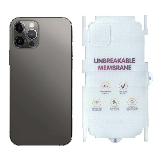 TEKO GEAR Back Screen Protector for iPhone 15 Pro Max Unbreakable Membrane Scratch Guard Transparent TPU Full Fit Protective, Case Friendly, Compatible with iPhone 15 Pro Max