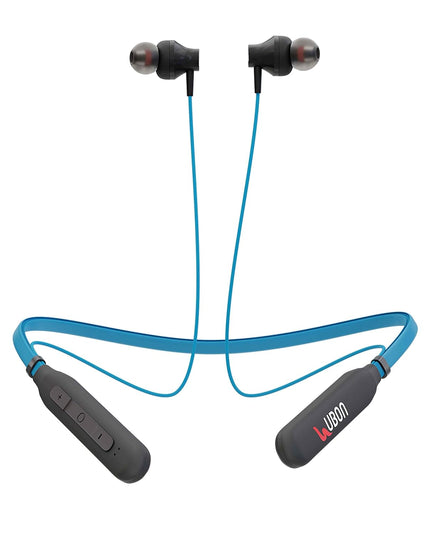 UBON BT-5250 Bluetooth Earphone with Mic, Bass Factory 2.0, in-Ear Wireless Neckband with Upto 16 Hours Playtime, Magnetic Earbuds, Fast Charging, v5.0 Bluetooth Headset (Blue)
