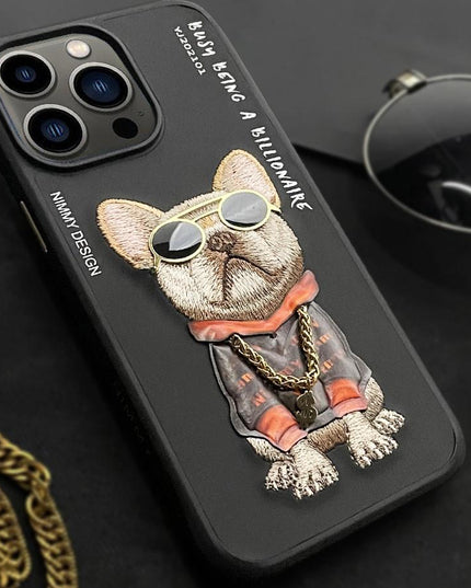 Nimmy Jacket Cool & Cute Embroidery Case Cover- For iPhone