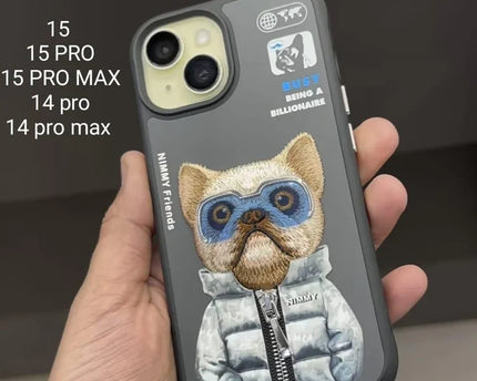 Nimmy Jacket Cool & Cute Embroidery Case Cover- For iPhone