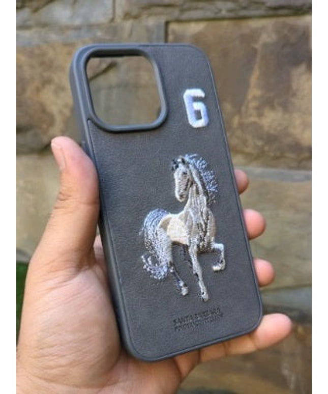 Santa Barbara Polo & Racquet Club ® Leather Boris Case For Apple iPhone 12 Mini White