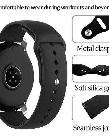 TG Watch Strap Silicone Belt 18-19mm Compatible with Boat Ultima Prism Smartwatch Sports Band