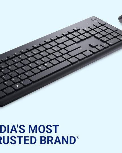 Dell KM3322W Wireless USB Keyboard and Mouse Combo, Anti-Fade & Spill-Resistant Keys, up to 36 Month Battery Life, 3Y Advance Exchange Warranty - Black