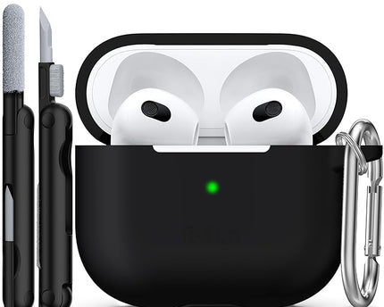 Silicone Soft Case Cover with Keychain for AirPods