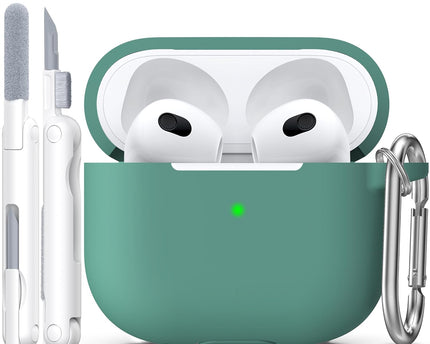 Silicone Soft Case Cover with Keychain for AirPods