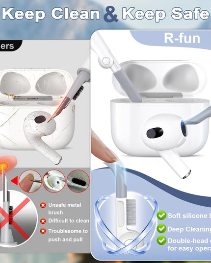 Silicone Soft Case Cover with Keychain for AirPods