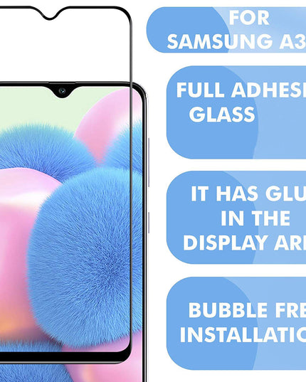 HC Tempered Glass for Samsung Galaxy M21 / M30s / M30 / A30s / M21 (2021) Edition | Screen Protector Full HD Quality Tempered Glass Anti-Scratch Edge to Edge Coverage with Installation Kit (Black)